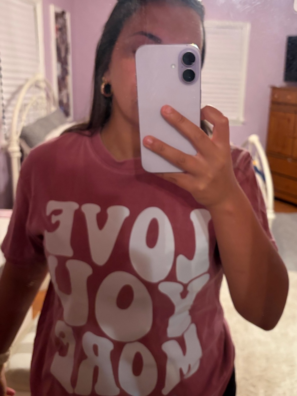 Comfort Colors Rose Pink Graphic Crewneck Tee